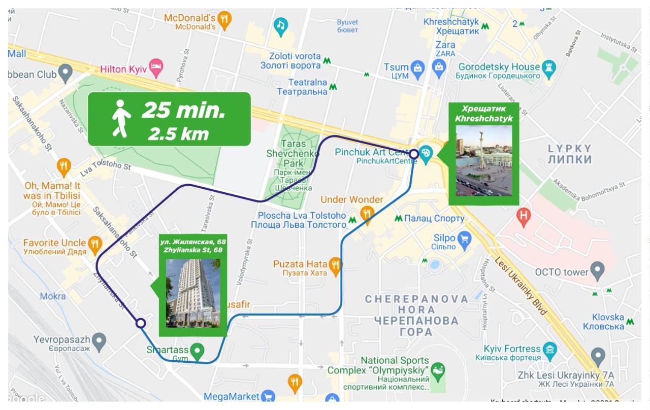 Petrovdom Ж38 In Luxury Apartments At 68 Zhylyanska Street,38 Perlyna Kijev Kültér fotó